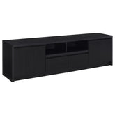 Best Furniture Outlet - Coaster - Winfield 78-inch 2-door TV Stand Media Console Black - 706223